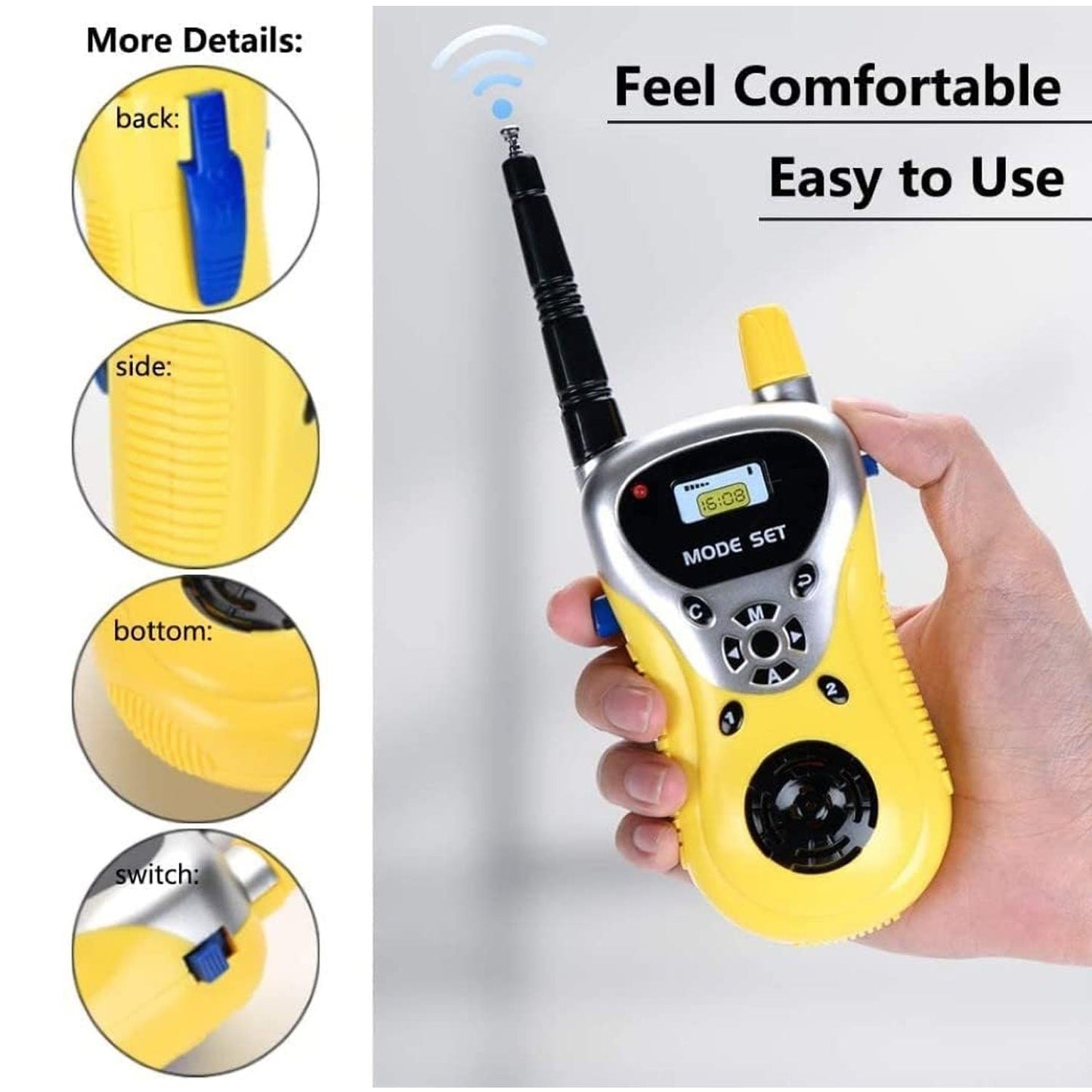 Walkie Talkie Toys for Kids 2 Way Radio Toy for 3-12 Years Boys Girls Outdoor Range Upto 20 Meters