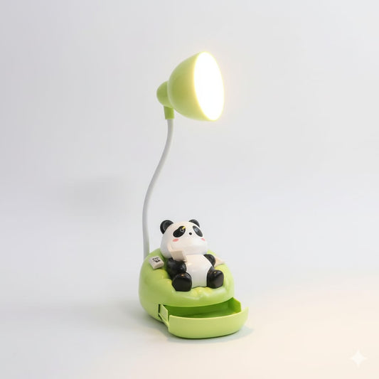 Rechargeable Sofa Panda Night Lamp with 360° Adjustable Light USB-C Charging Table Lamp