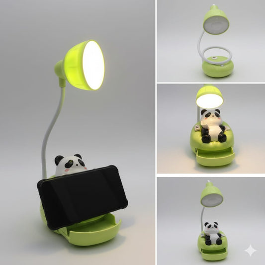 Rechargeable Sofa Panda Night Lamp with 360° Adjustable Light USB-C Charging Table Lamp